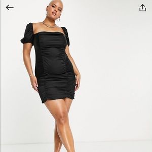 ASOS Curve x NaaNaa Black Dress